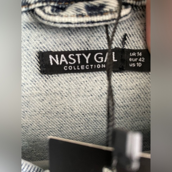 NWT Nasty Gal denim jacket - Picture 2 of 3